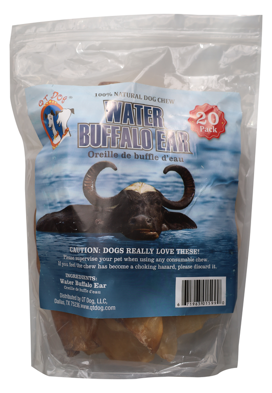 Water Buffalo Ear Dog Chews