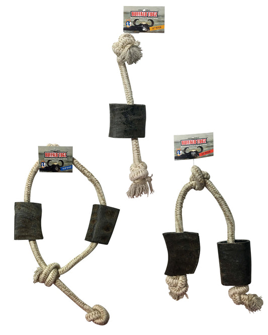 Water Buffalo Horn Rope Toys