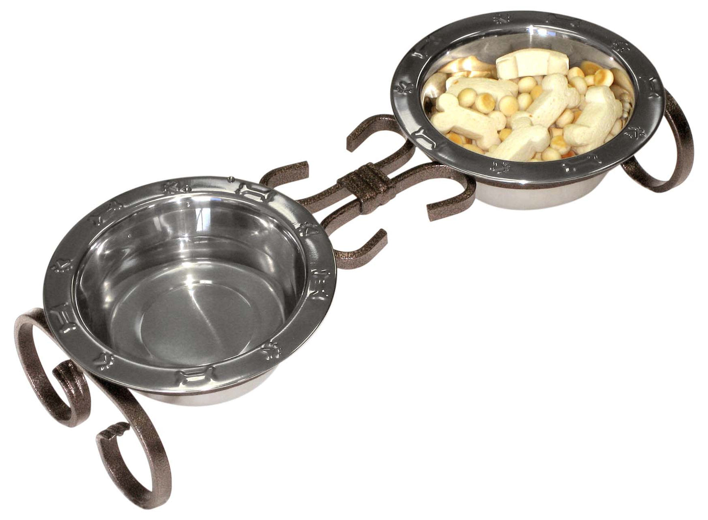 Wrought Iron Elevated Dog Diner Mini