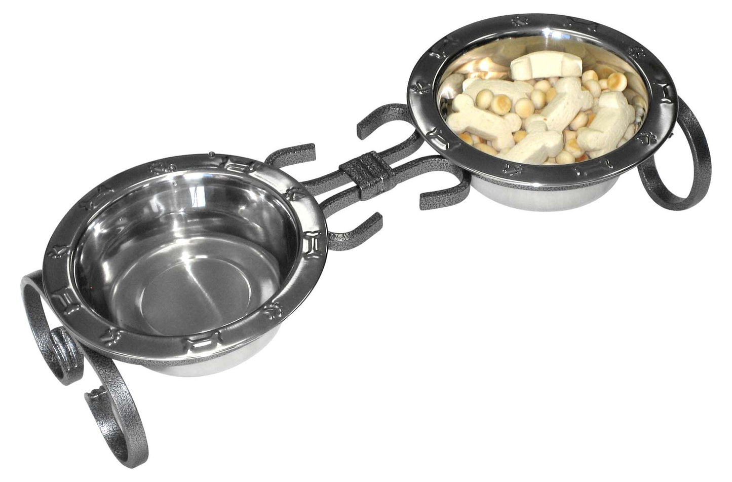 Wrought Iron Elevated Dog Diner Mini